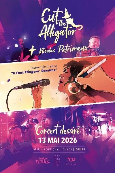 Concert dessin&eacute; Cut The Alligator X Nicolas Petrim